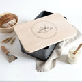 Personalised Bread Bin/Cake Tin with Wooden Lid