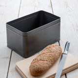 Your Own Logo Bread Storage Bin with Engraved Wooden Lid - 33cm x 21cm