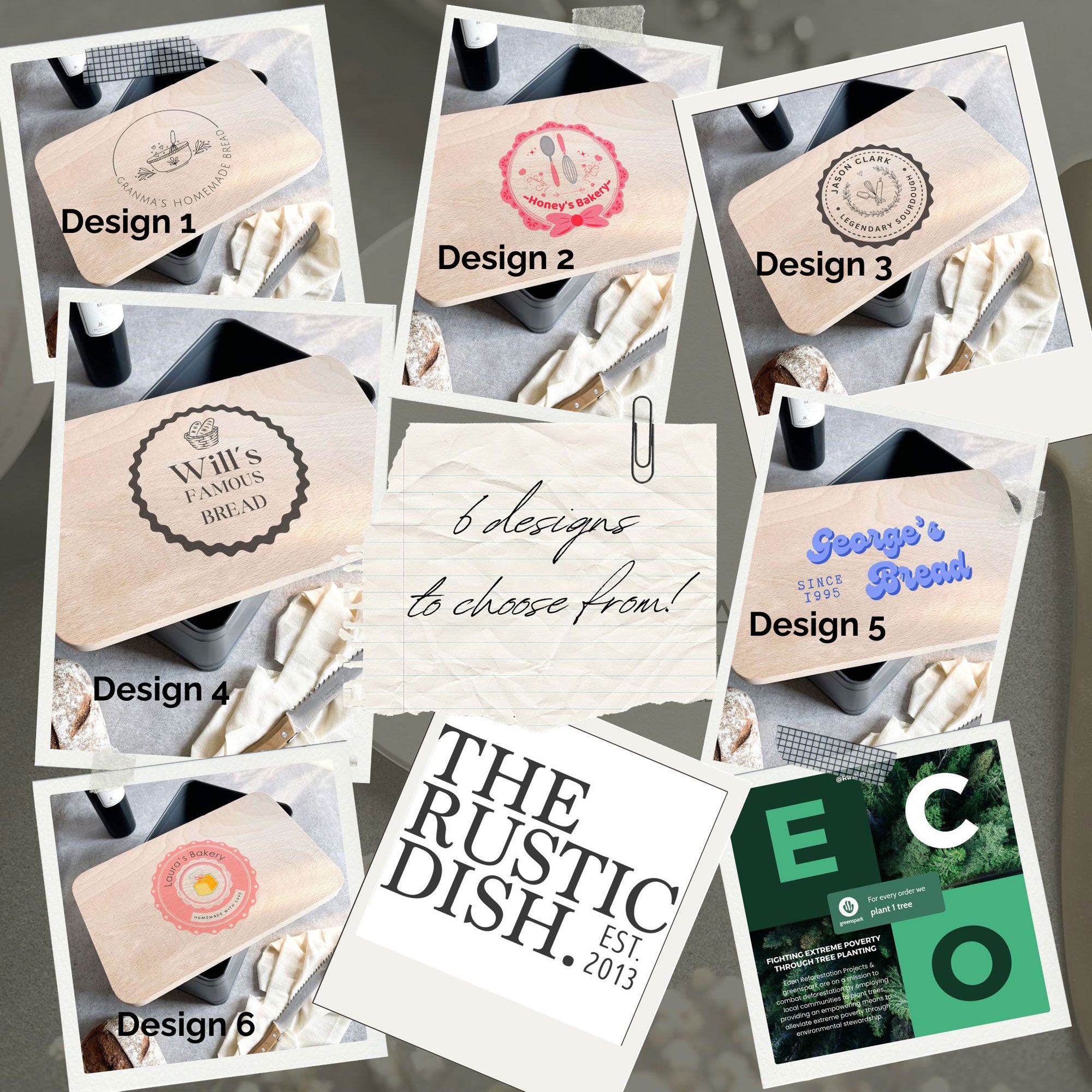 Personalised Bread Bin/Cake Tin with Wooden Lid