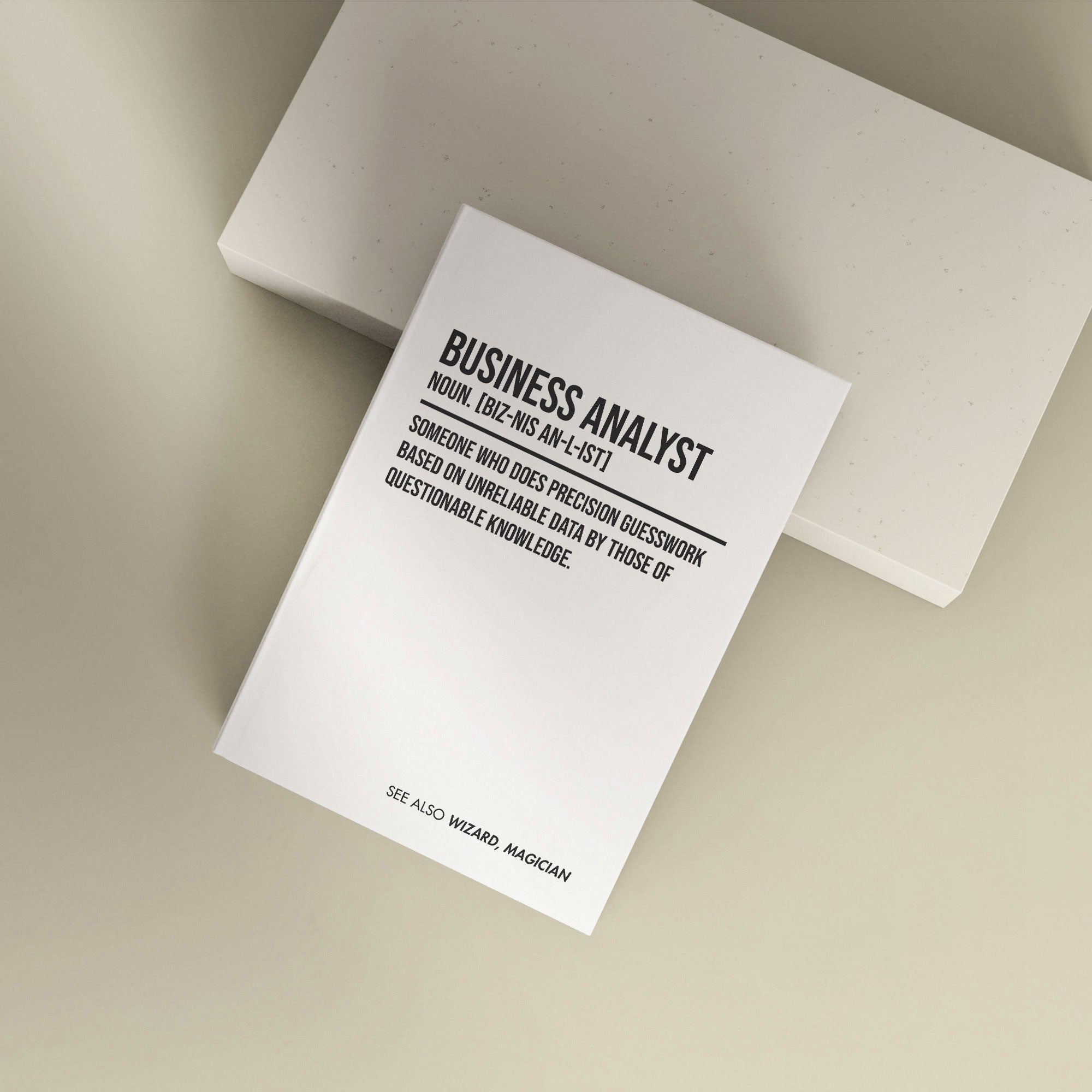 Funny Personalised "Business Analyst" Notebook