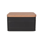 Charcoal Grey Cake Tin with Wooden Lid - GardenTrading