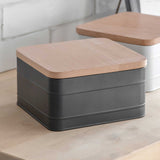 Personalised Cake Tin with Wooden Lid