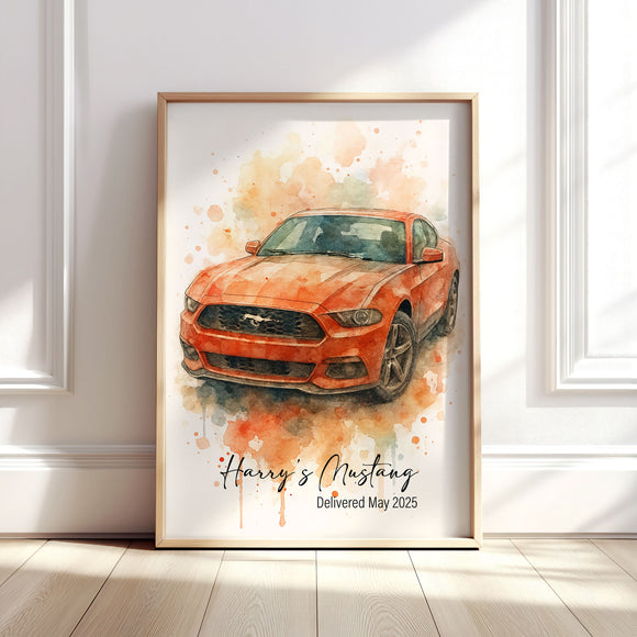 Personalised Car Watercolour Art Print