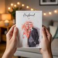 Personalised Watercolour Anniversary Card