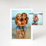 Personalised 3D Animated Cartoon Anniversary Card