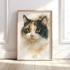 Personalised Watercolour Style Dog, Horse and Pet Portrait