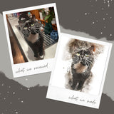 Personalised Watercolour Pet Art Print