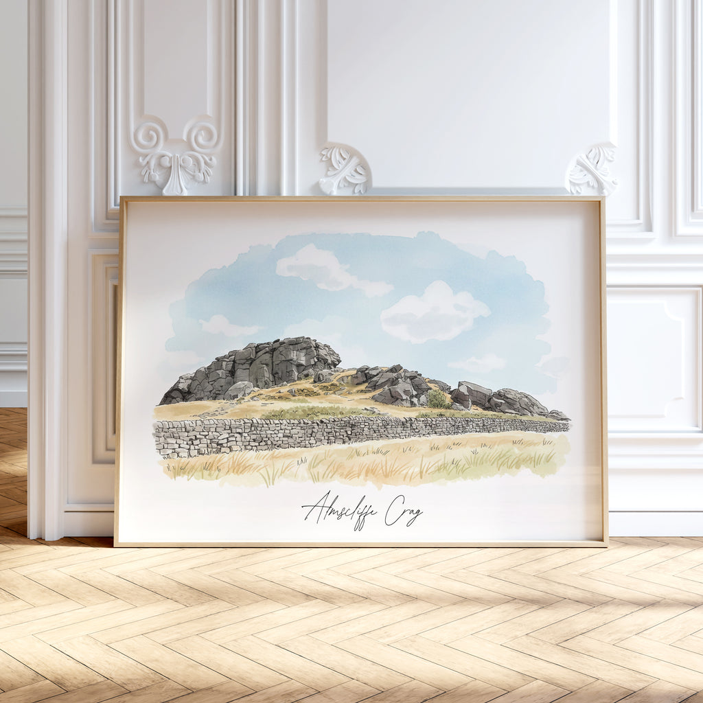 Personalised Landscape and Gardens Watercolour Art Print