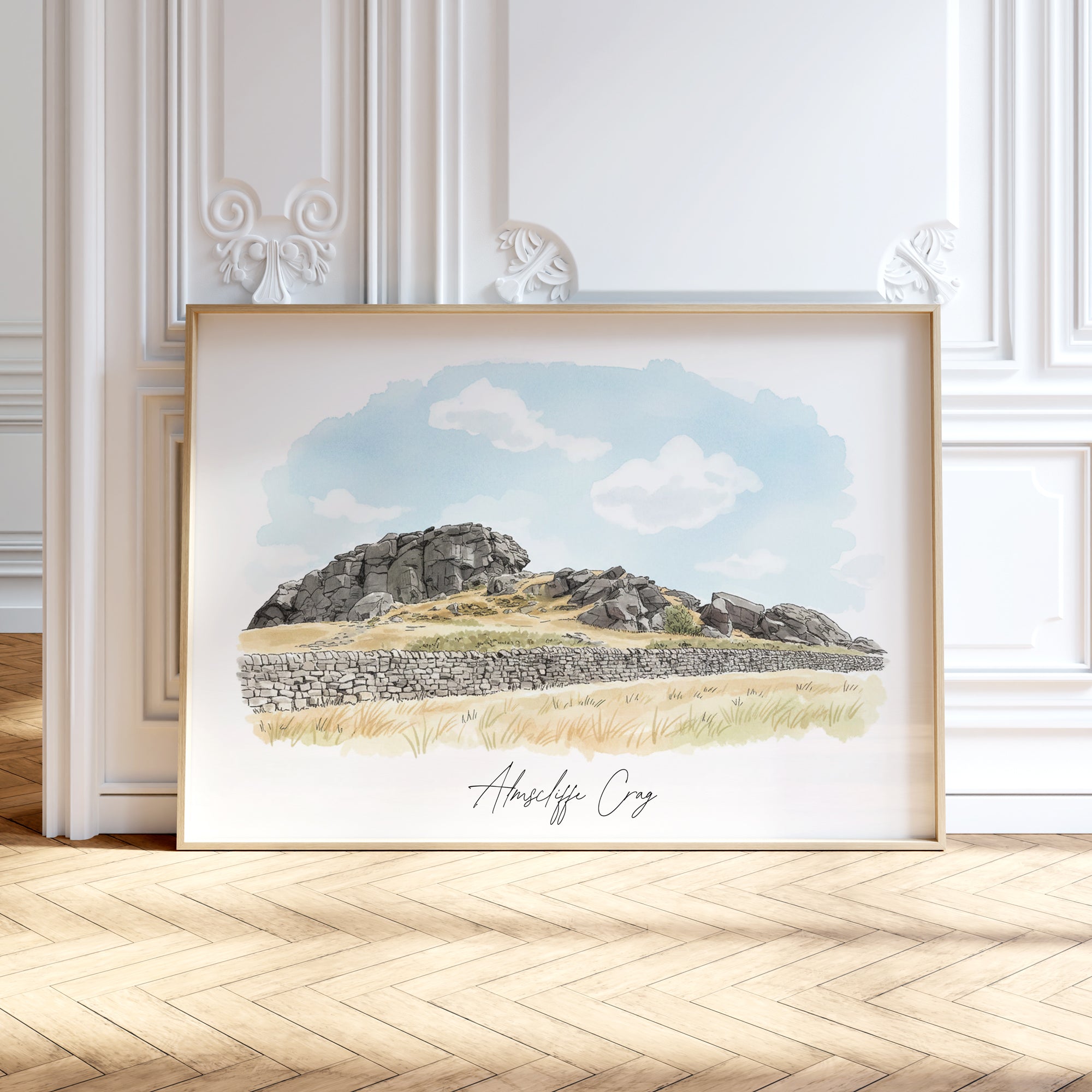 Personalised Landscape and Gardens Watercolour Art Print