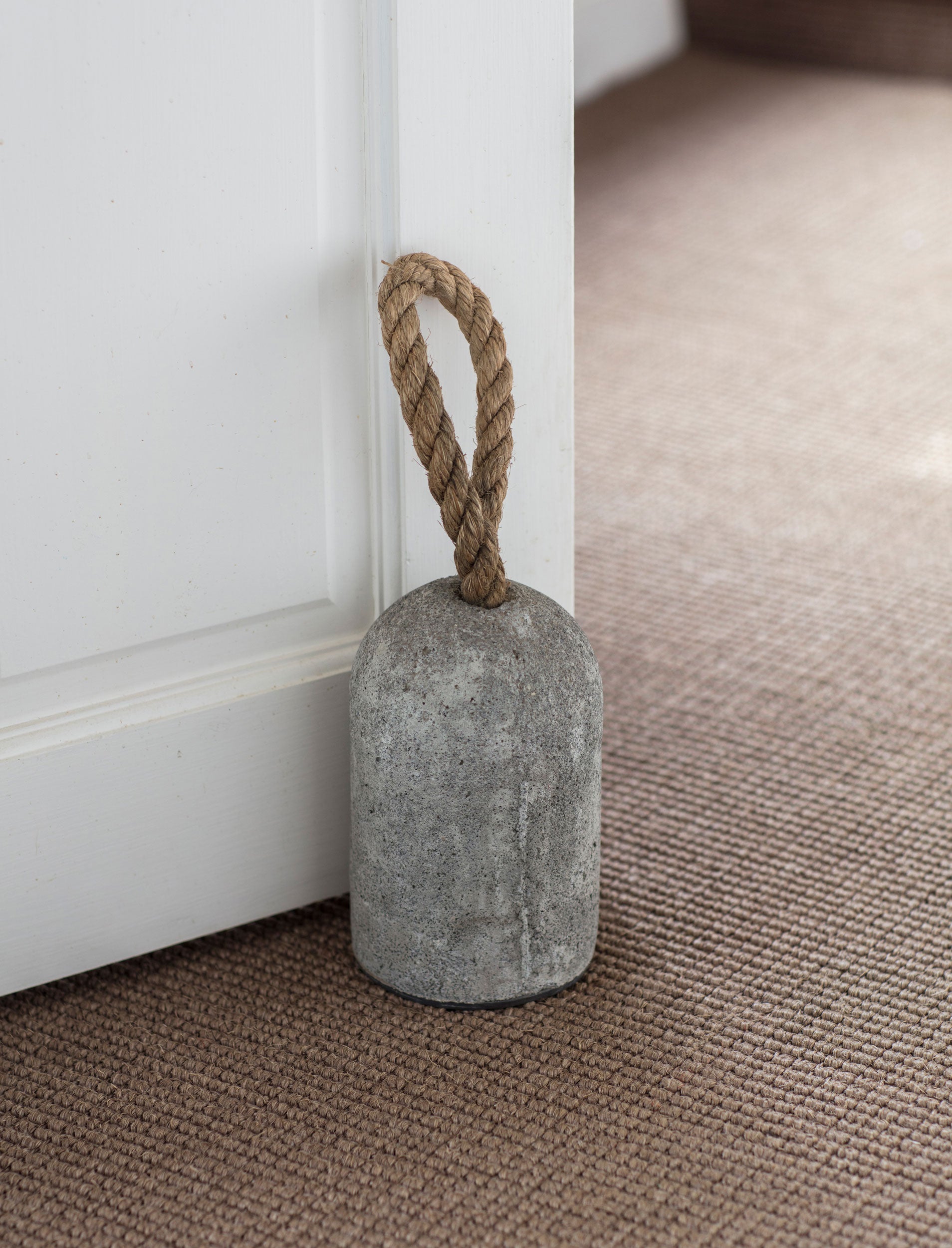 Industrial Cement Doorstop - Grey
