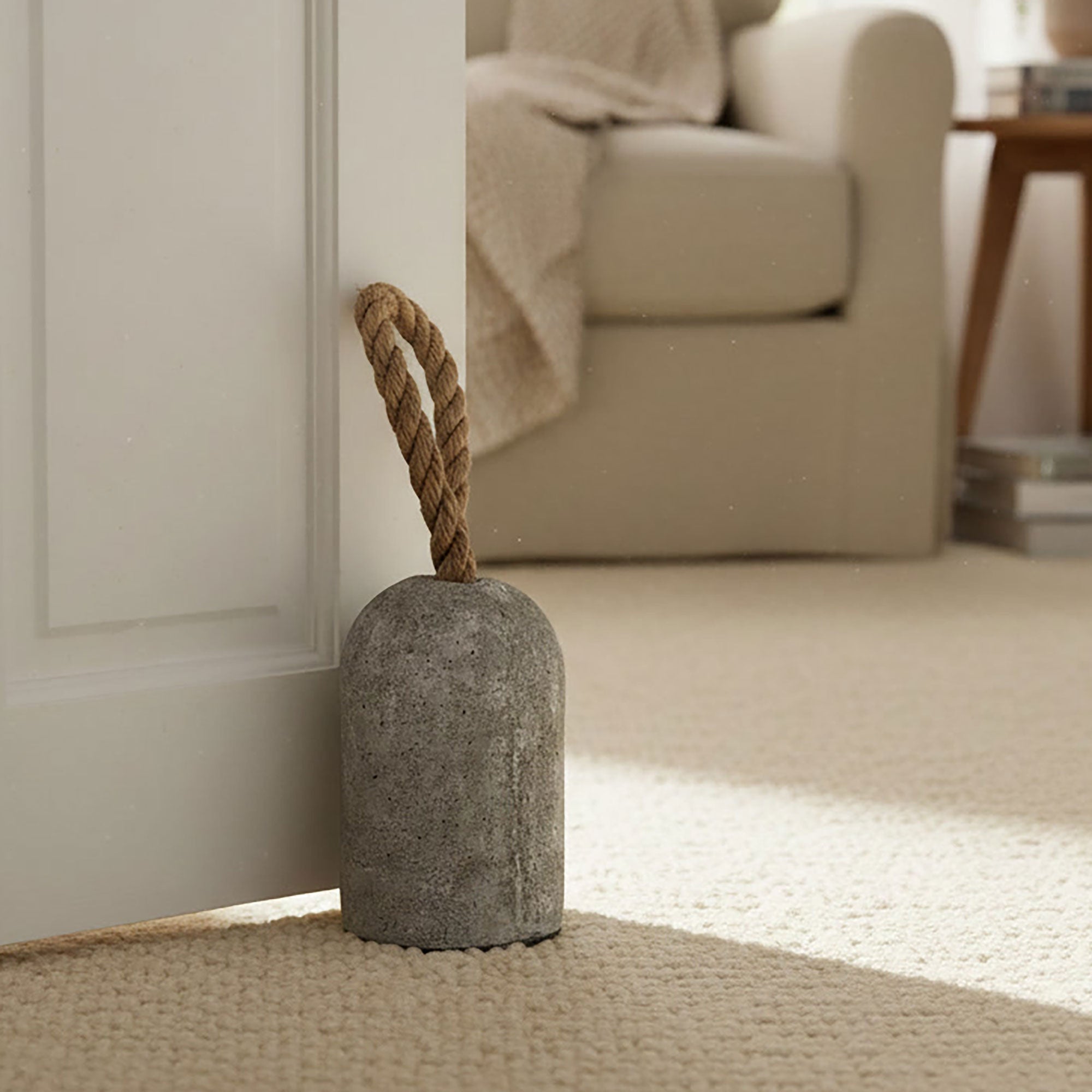 Industrial Cement Doorstop - Grey