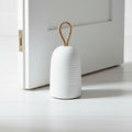 Cement Doorstop - White