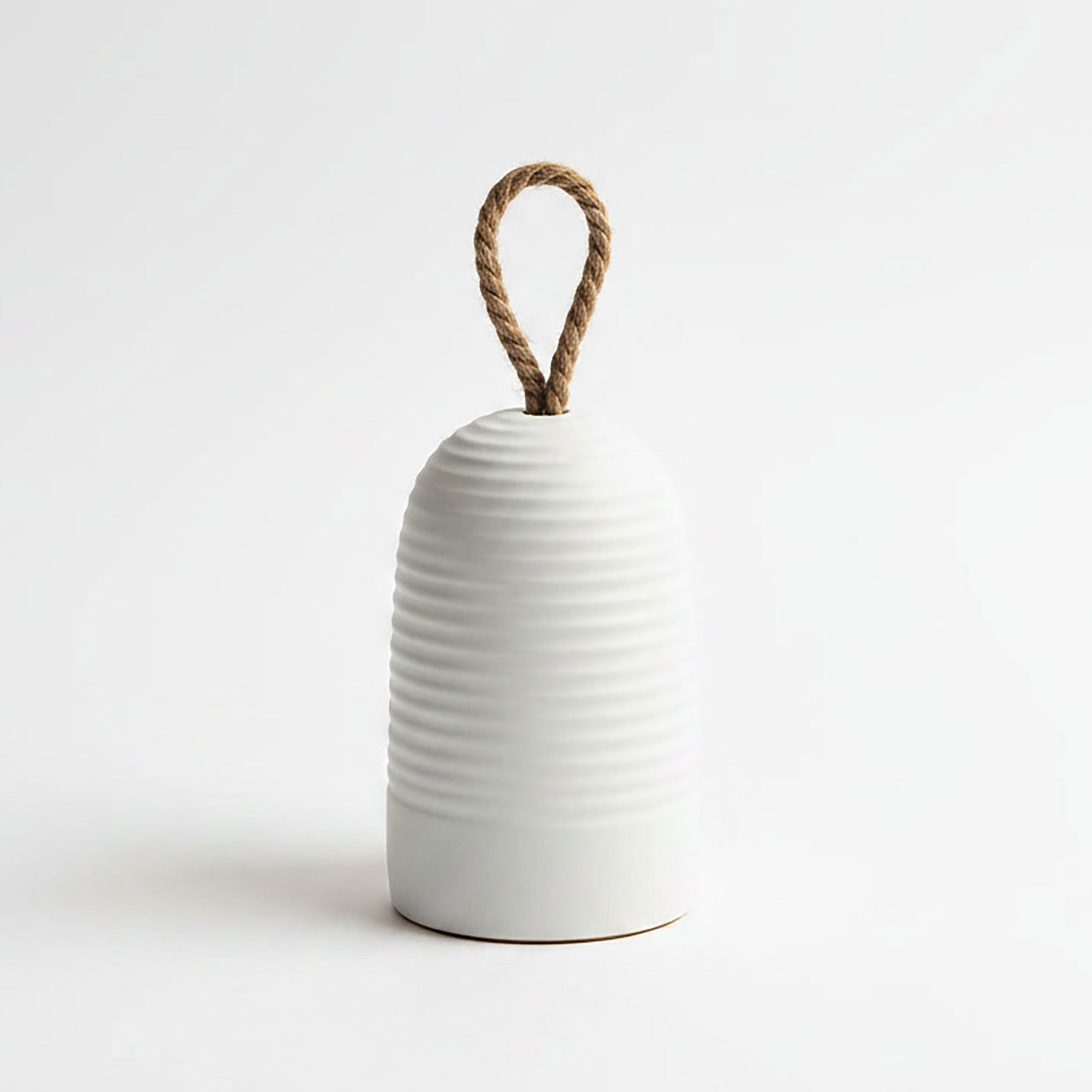 Cement Doorstop - White
