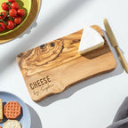 Personalised Rustic Olive Wood Cheese Board