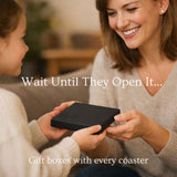 Personalised Marble and Acacia Wood Coaster