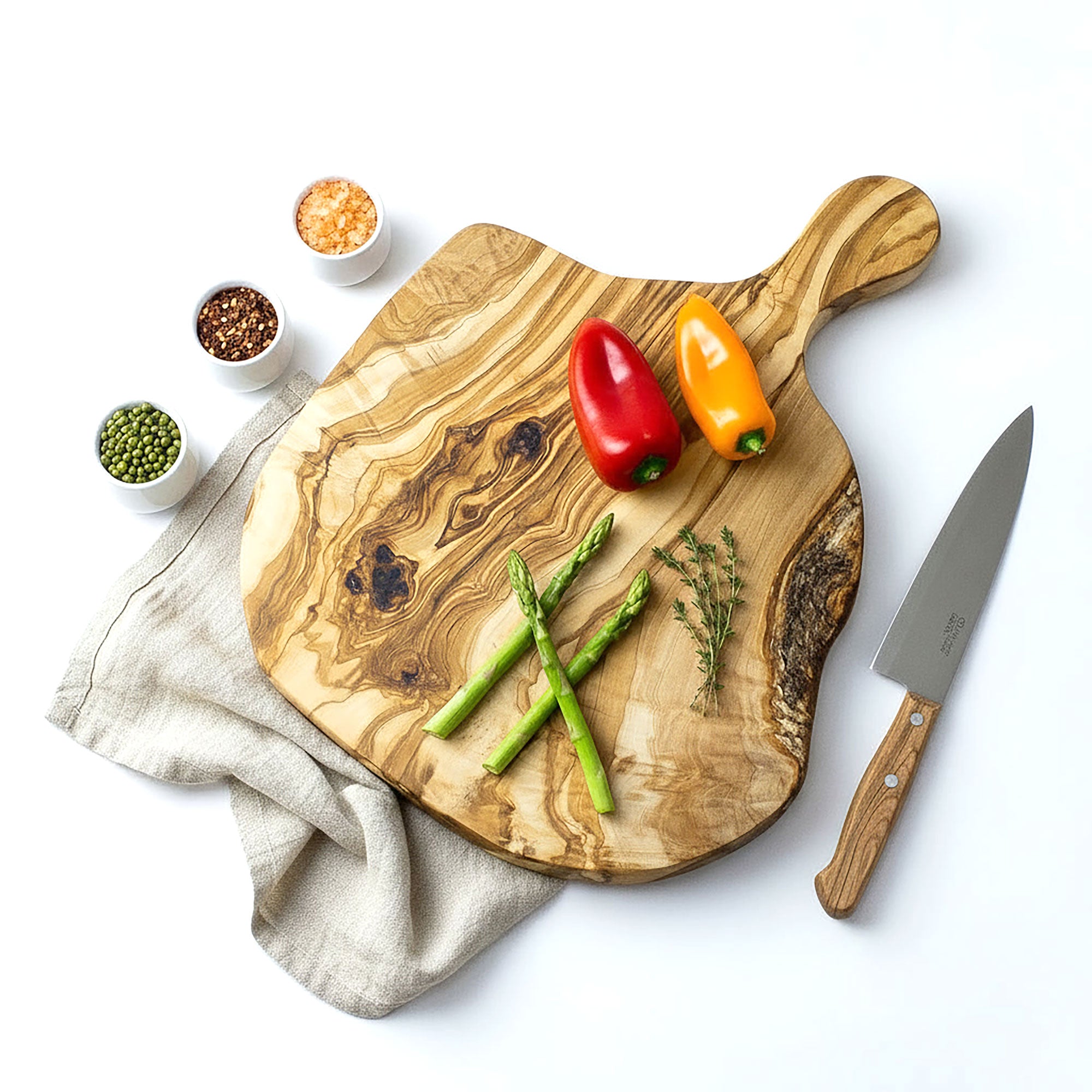 Rustic Wooden Chopping Board - Length 38cm