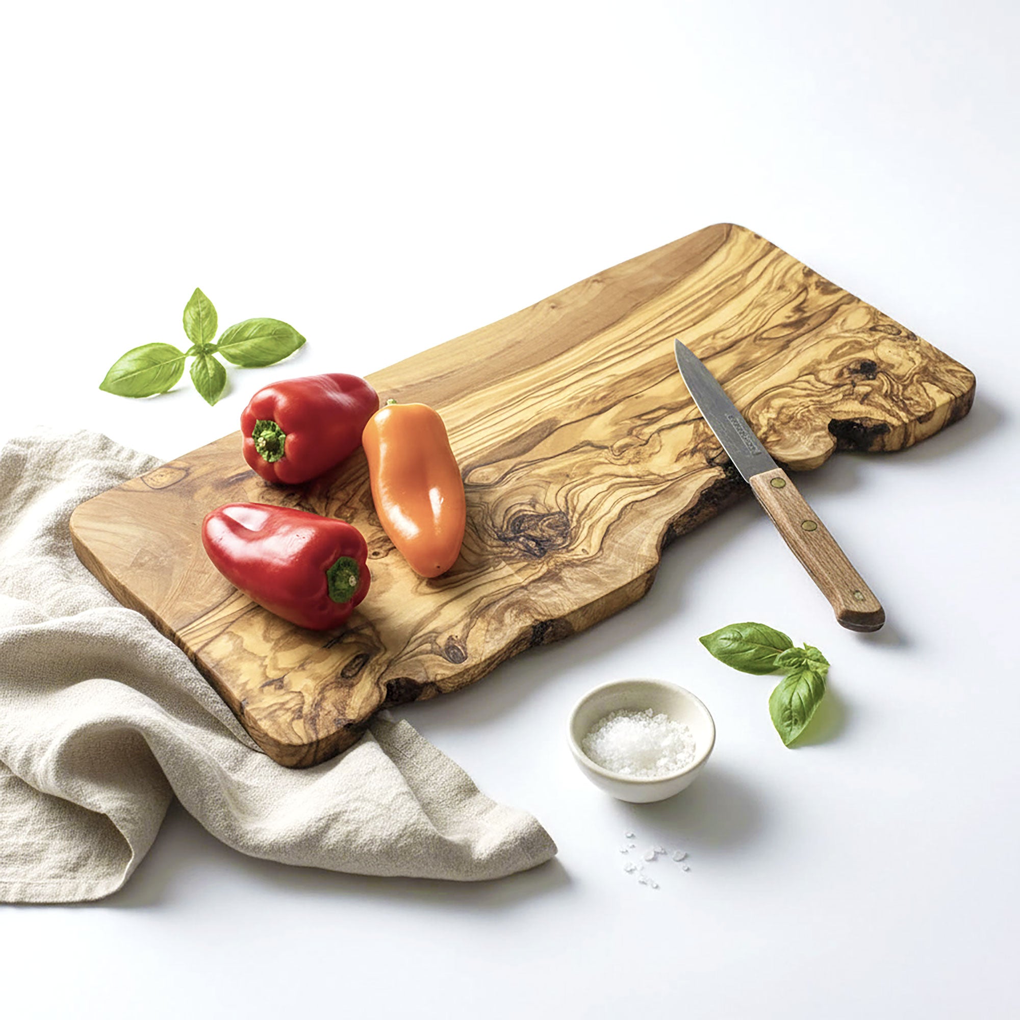 Rustic Olive Wood Cheeseboard - 40 x 17 x 2cm