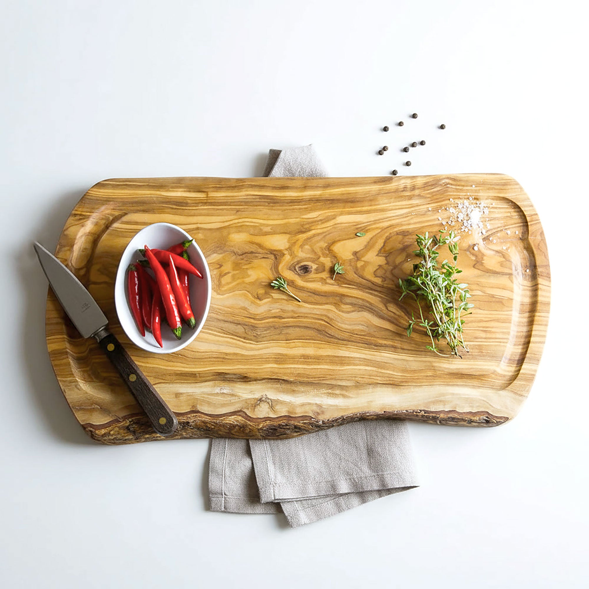Olive Wood Cutting Board with Jus Groove