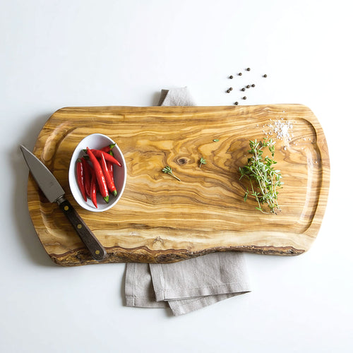 Olive Wood Cutting Board with Jus Groove