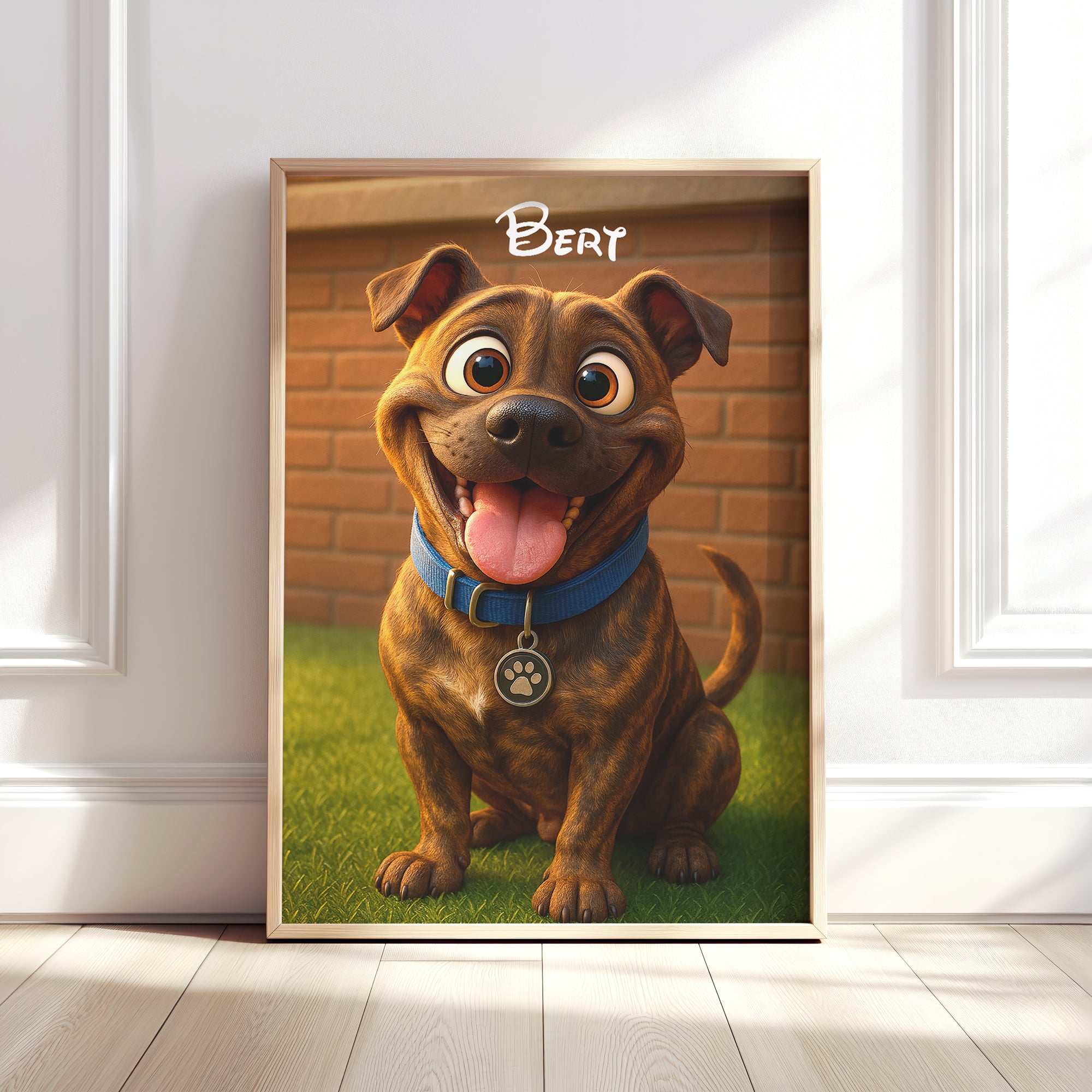 Personalised Animated Cartoon Pet Portrait Print