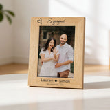 Personalised Keepsake Engagement Gift Photo Frame
