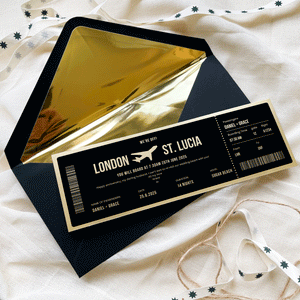 Personalised Travel Boarding Pass Birthday Gift