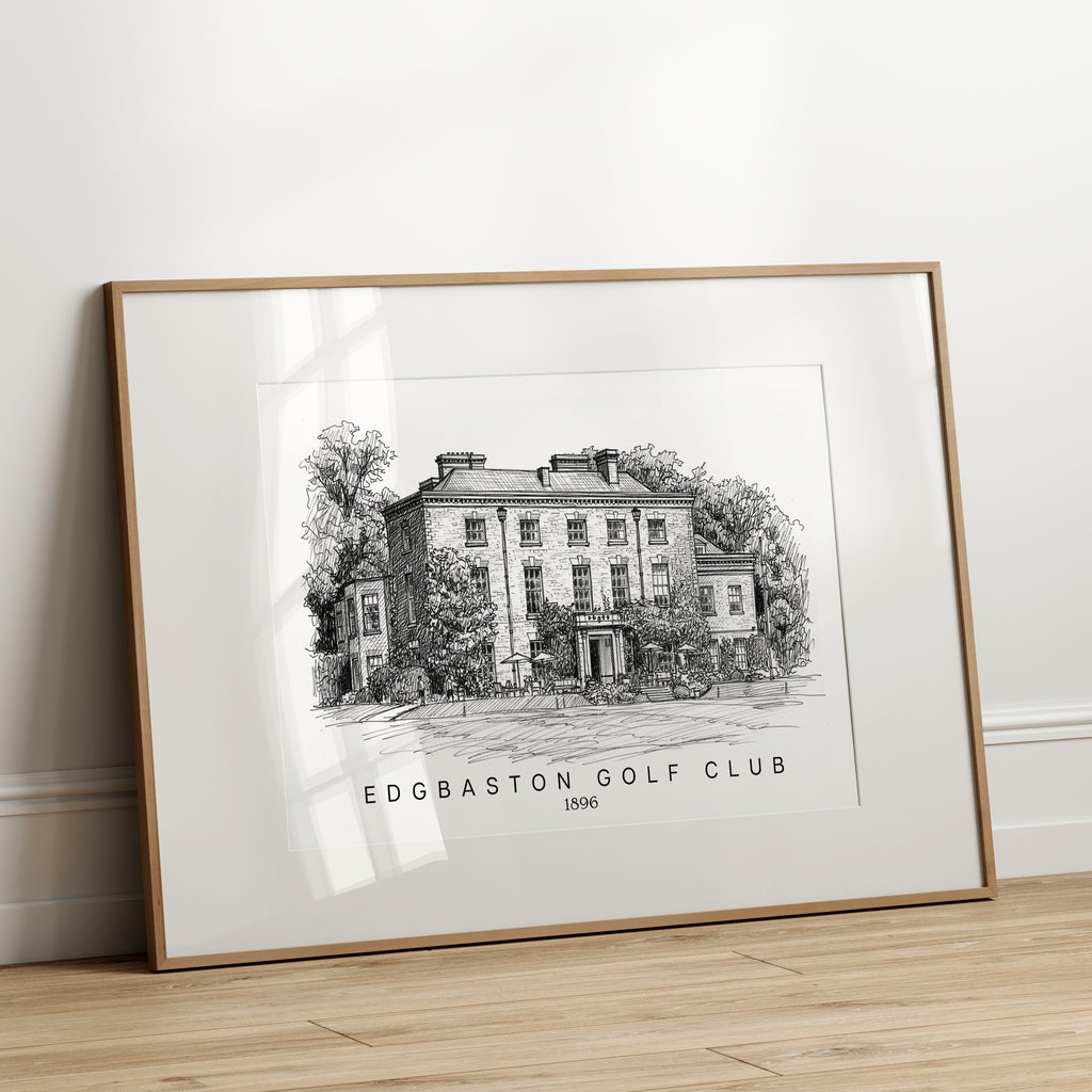 Personalised Heavy Pencil Sketch Venue Print
