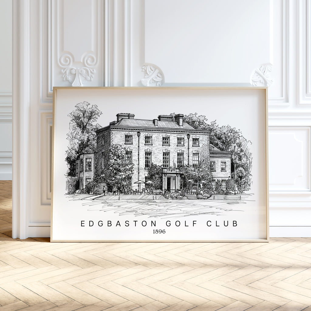 Personalised Heavy Pencil Sketch Venue Print