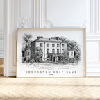 Personalised Heavy Pencil Sketch Venue Print