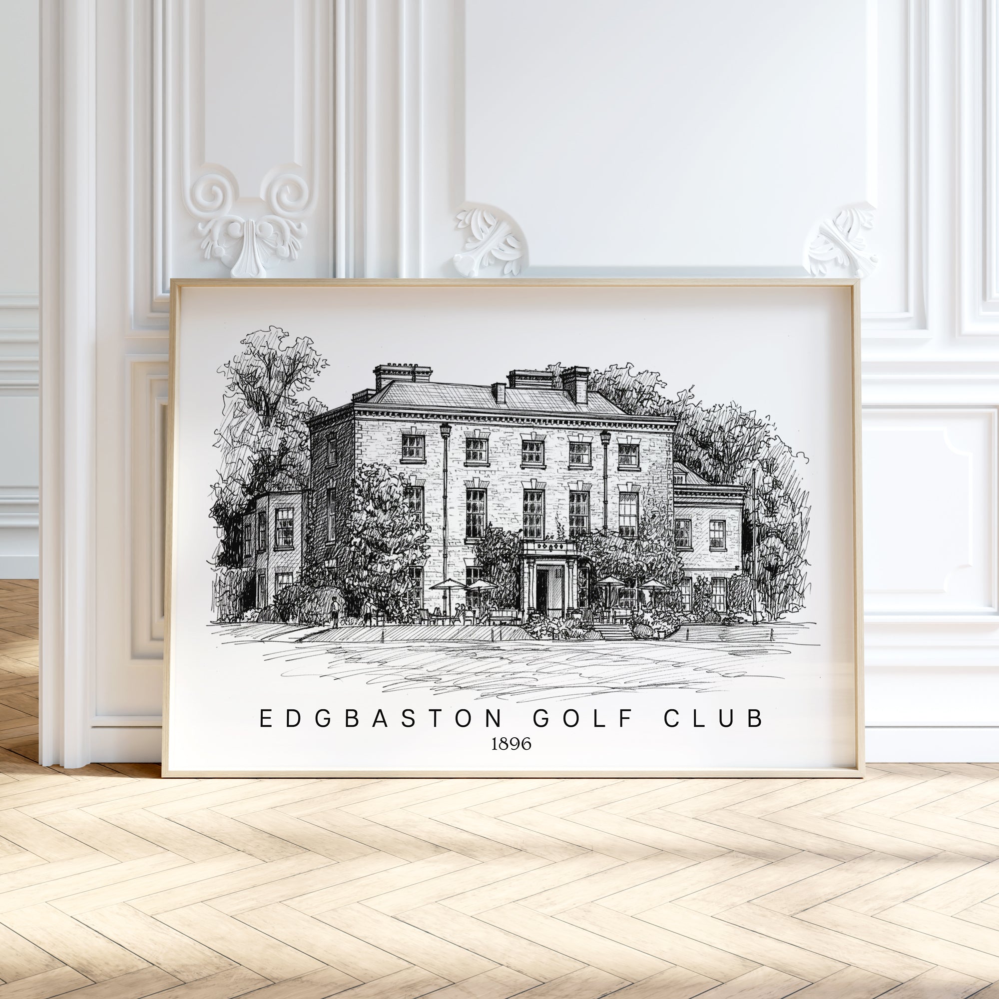 Personalised Heavy Pencil Sketch Venue Print