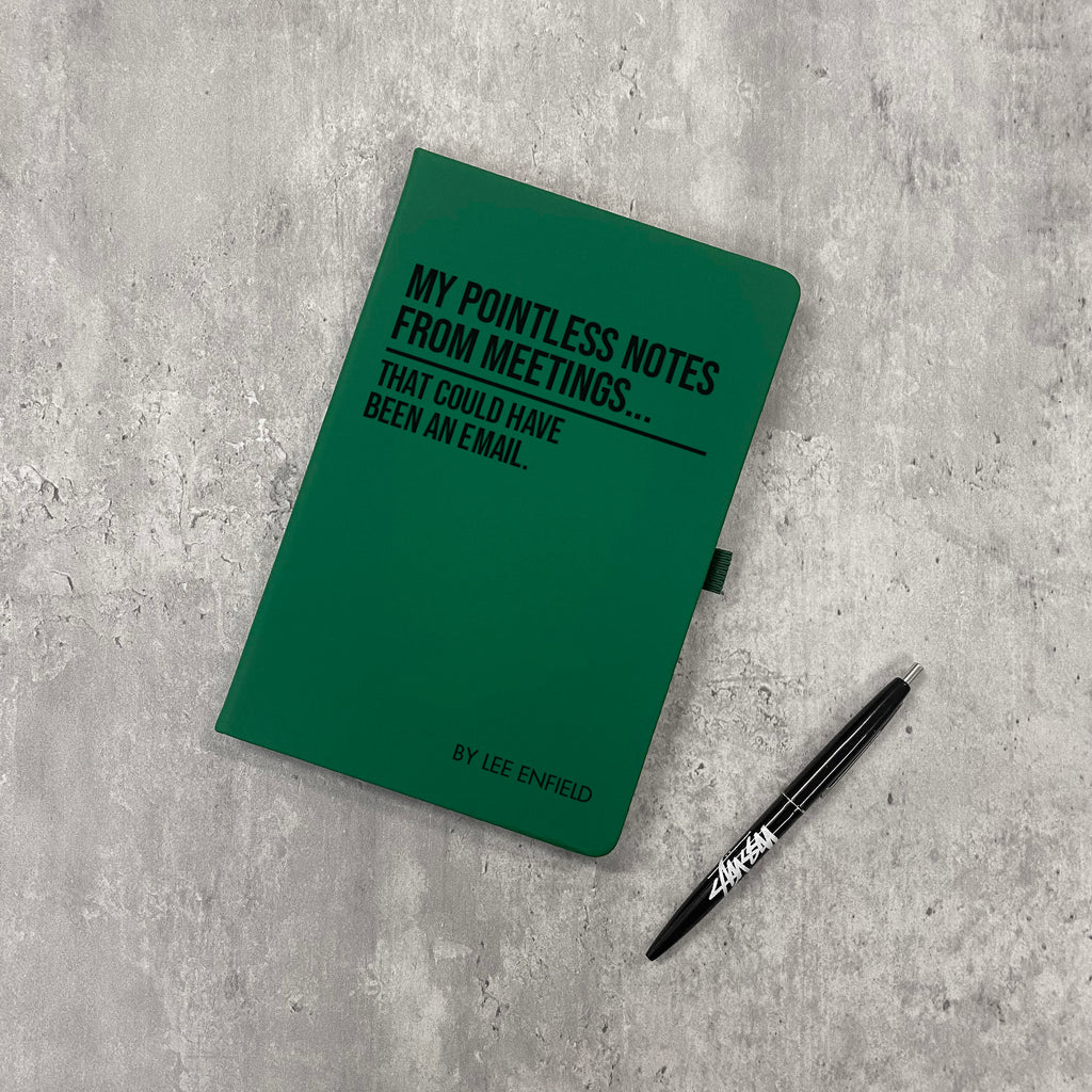 Funny Personalised "Pointless Notes From Meetings..." Notebook