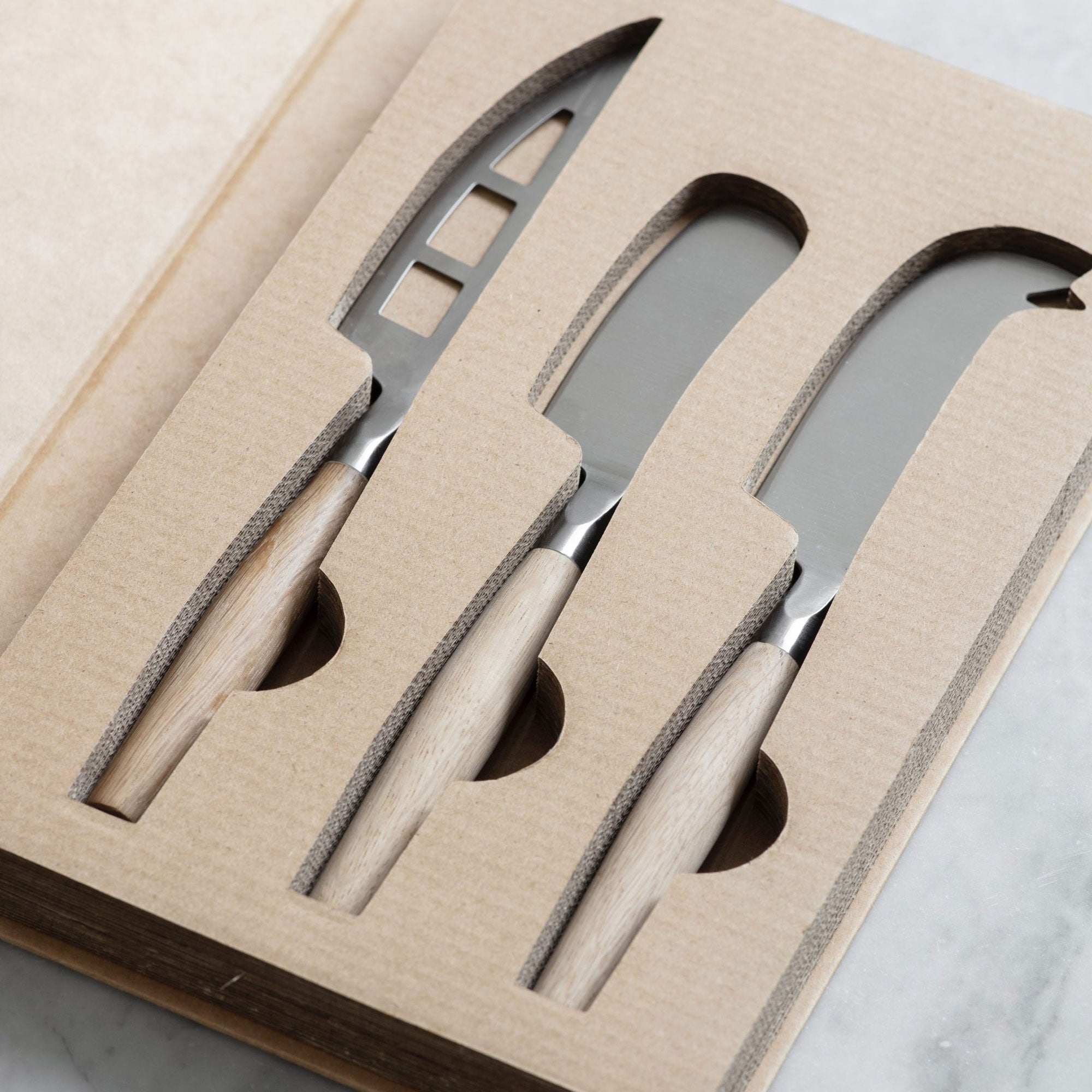 Cheese Knife Set - Oak Handles