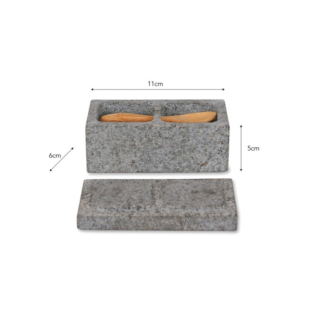 Granite Salt & Pepper Pinch Pot