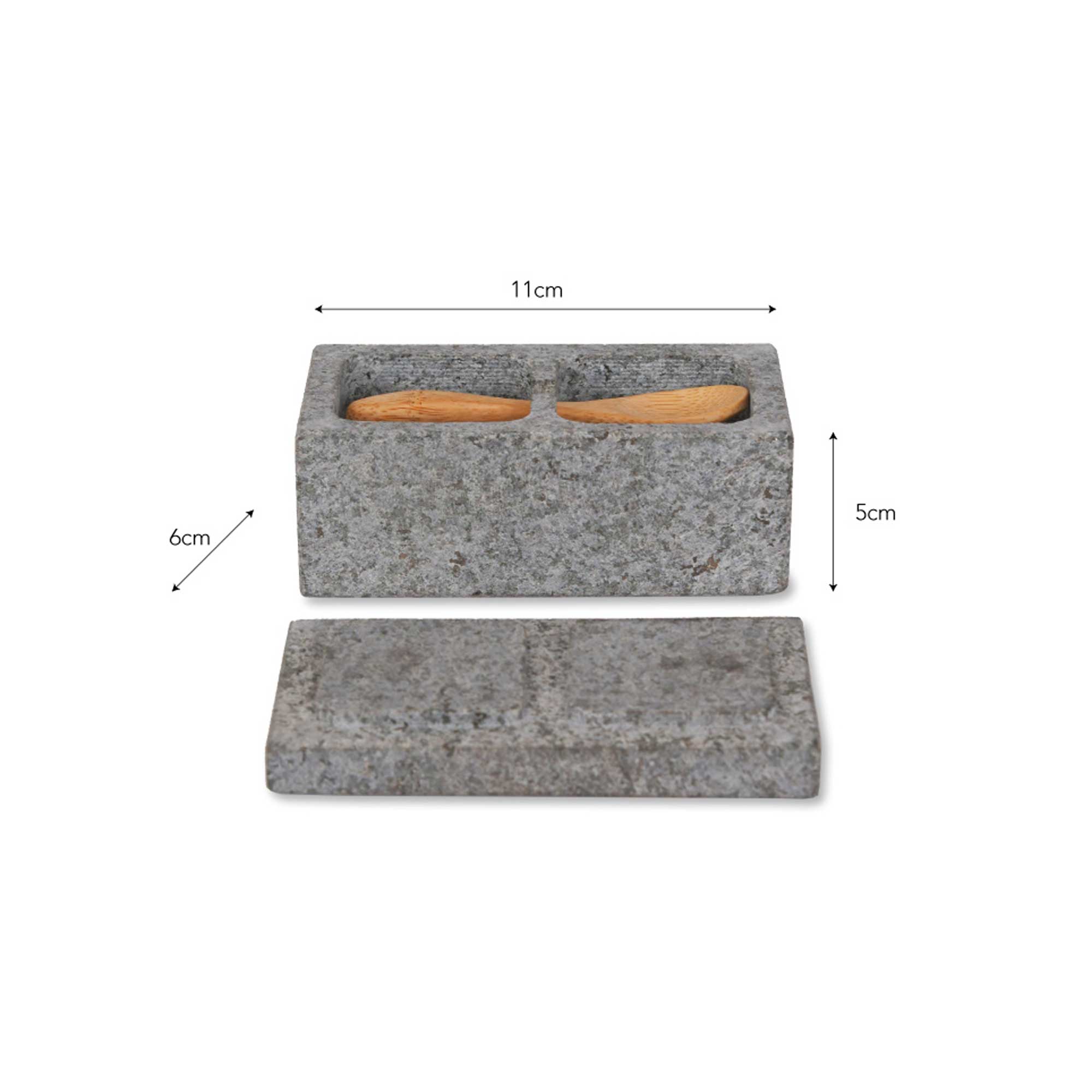 Granite Salt & Pepper Pinch Pot