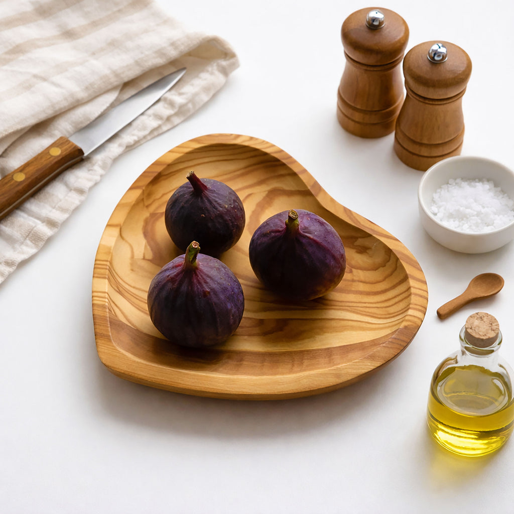 Heart Shaped Olive Wood Dish