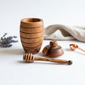 2 Piece Honey Pot and Honey Drizzler Set
