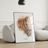 Personalised Watercolour Horse Portrait Print