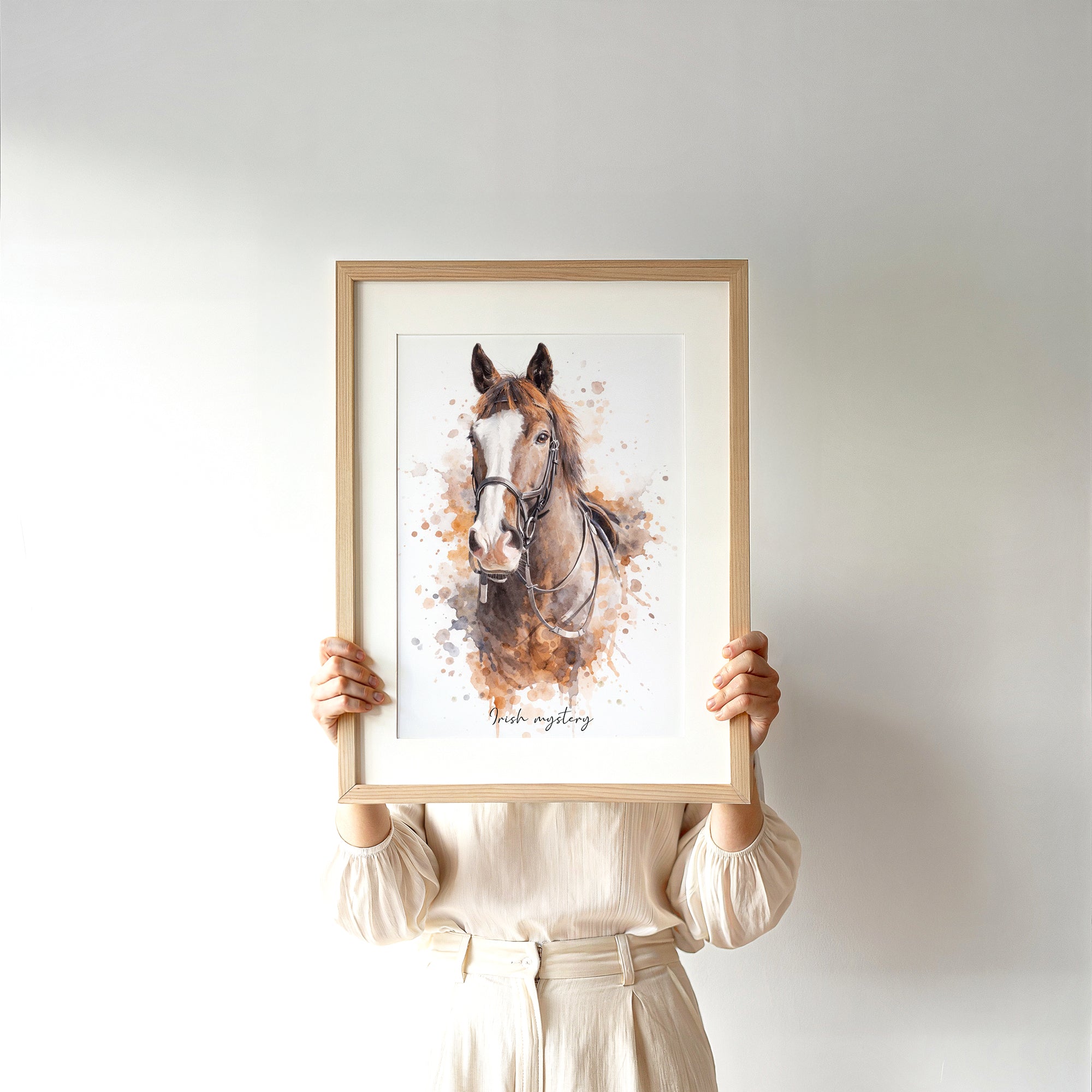 Personalised Watercolour Horse, Dog or any Pet Portrait Print