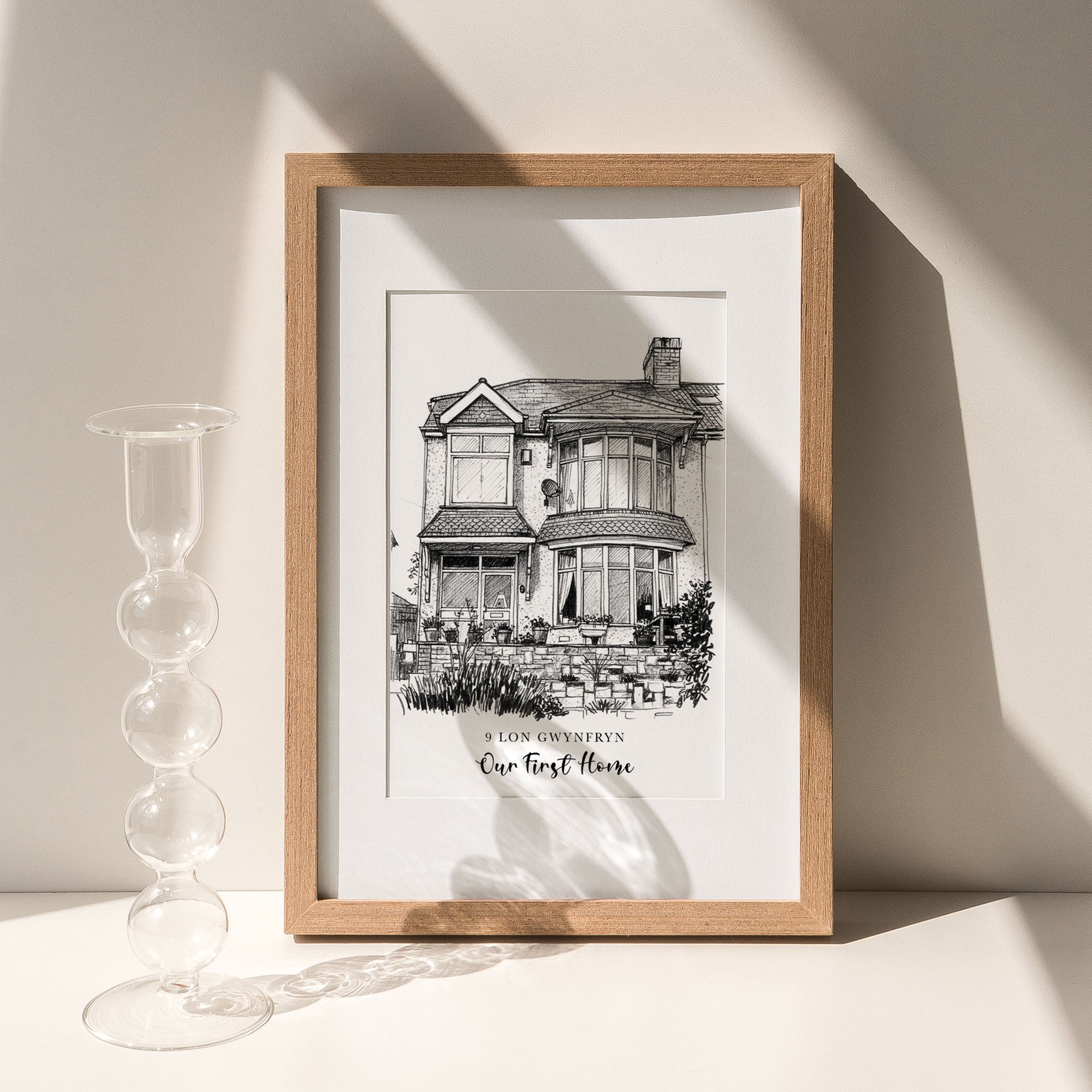 Personalised Heavy Pencil Sketch Venue Print