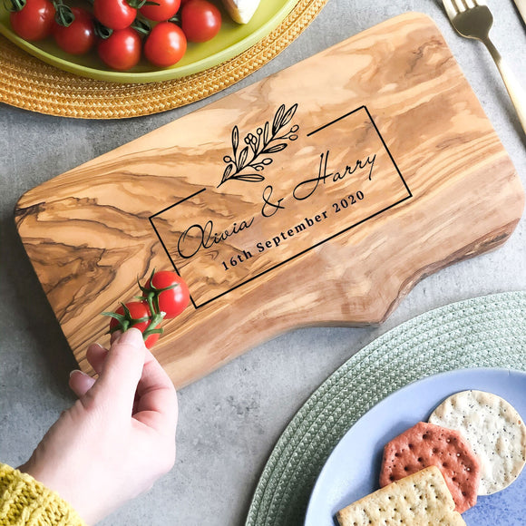 Personalised Custom Rustic Wooden Chopping Board