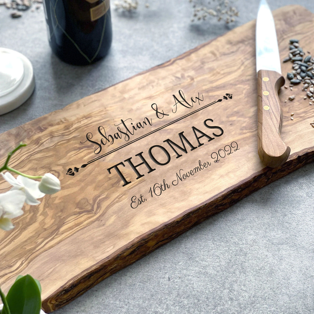 Personalised Rustic Cheese Board