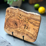 Personalised Live Edge Custom Cheeseboard Gift