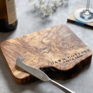 Personalised Rustic Cheeseboard Couples Gift