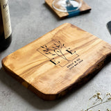 Personalised Live Edge Custom Cheeseboard Gift