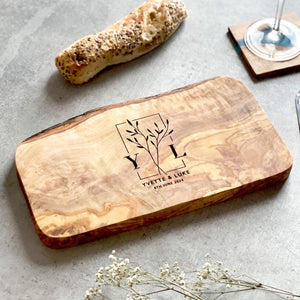 Personalised Live Edge Custom Cheeseboard Gift