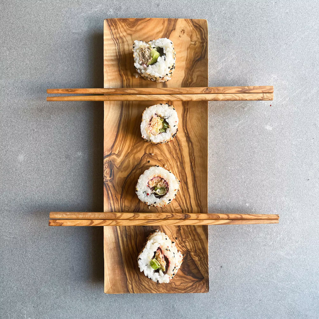 Olive Wood Sushi Set