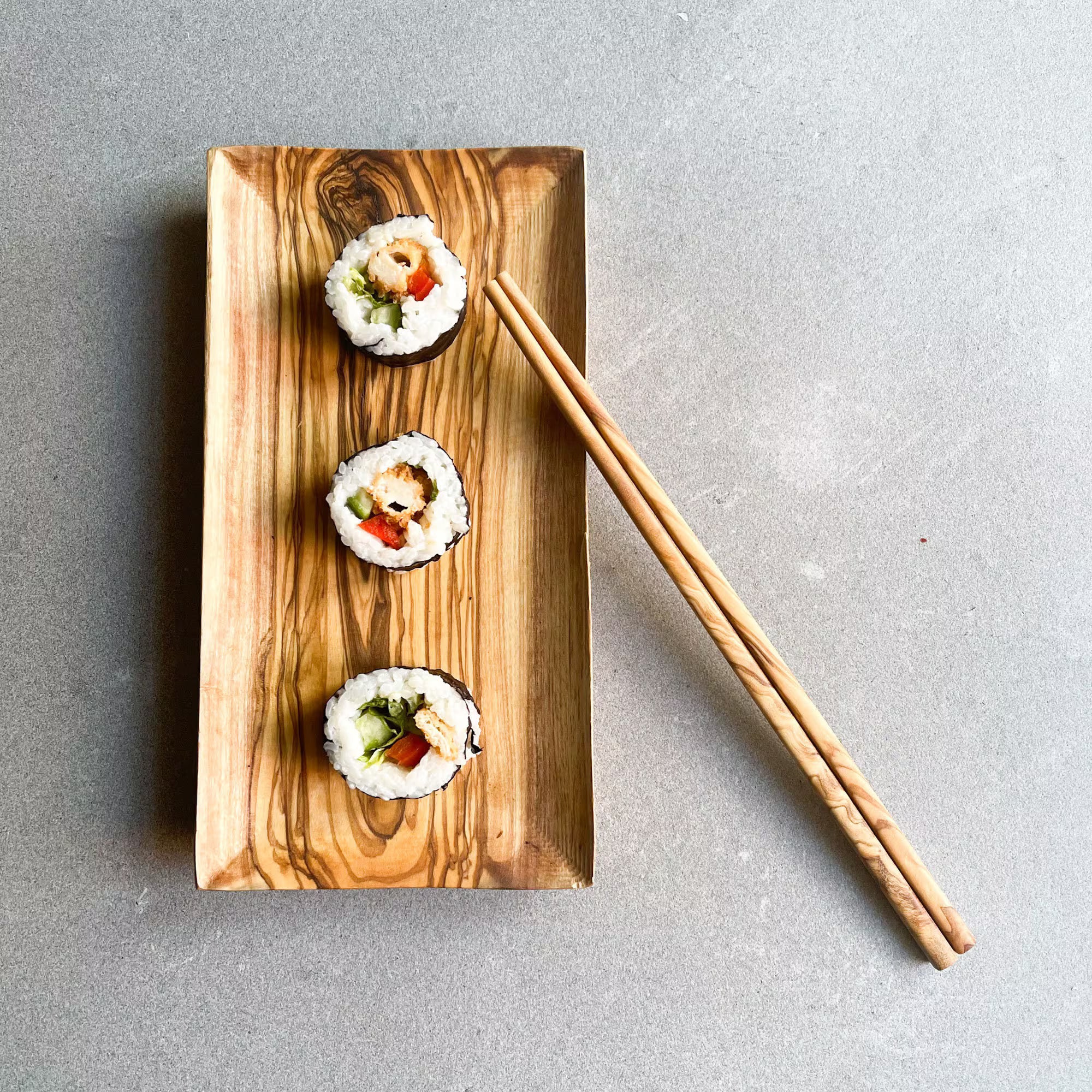 Olive Wood Sushi Set