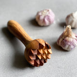 Mediterranean Olive Wood Garlic Masher - Length 15cm