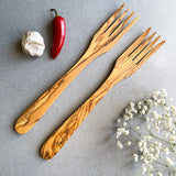 Olive Wood Wooden Salad Forks/Servers