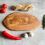 Rustic Oval Olive Wood Cheeseboard